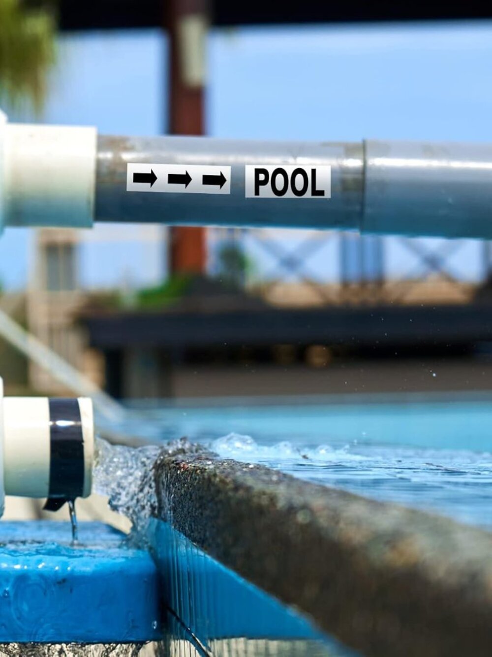 2500 Pcs Pool Equipment Identification Label Sticker, White - Picture 6 of 7